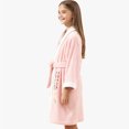 thumbnail image 4 of Bixock Unisex Toddler Robe for Girls Boys Hooded Robe Kids Fleece Bathrobe Children Loungewear Print Cape Absorbent Wearable Indoor Outfit for 0 To 8 Years Fall Winter Sleepwear, 4 of 5