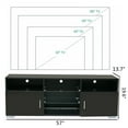 thumbnail image 5 of Hommpa LED TV Stand for TVs Up to 65" Modern TV Cabinet with 2 Doors and Glass Shelf Wooden Media Console Storage Entertainment Center, 5 of 11
