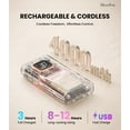 thumbnail image 4 of MelodySusie SC300E Clip-on Rechargeable Nail Drill, 30000RPM Cordless E-File with LED Display & Accessories for Nail Care, Creamy Yellow, 4 of 8
