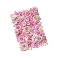 thumbnail image 2 of Artificial Silk Flowers Wall Panel Wedding Party Floral Backdrop Purple Pink, 2 of 6
