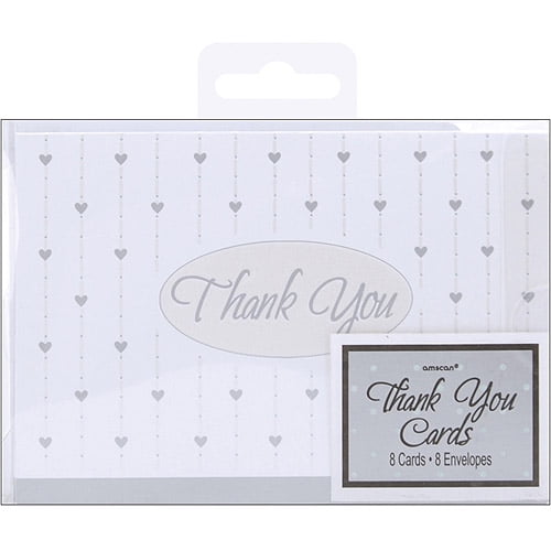 'Thank You' Cards and Envelopes, Formal Affair, 8pk