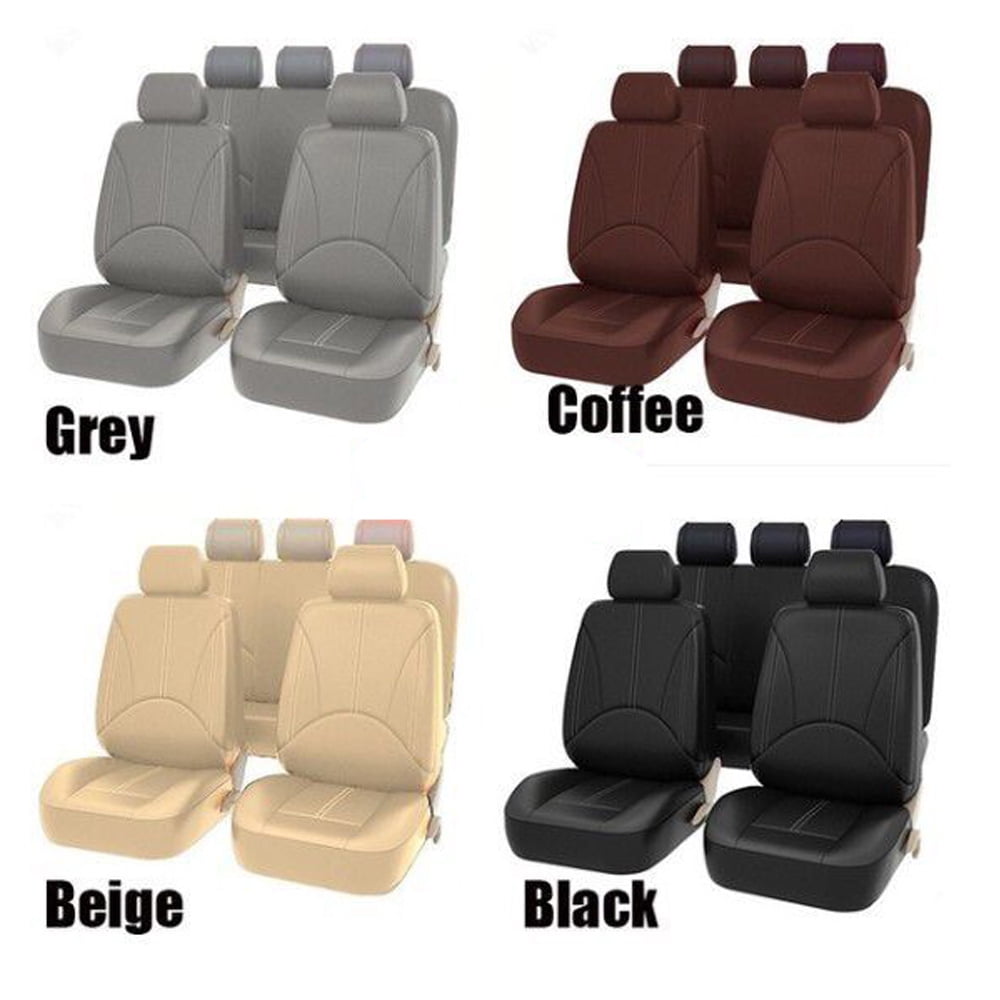 Universal Car PU Leather Front Car Seat Covers Fine Quality Back Bucket Car Seat Cover Auto Interior Car Seat Protector Cover