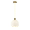 thumbnail image 2 of Innovations Lighting - White Venetian - 1 Light Stem Hung Mini Pendant In Modern, 2 of 7