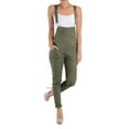 thumbnail image 1 of G-Style USA Women's Skinny Solid Overalls RJHO378 - Olive - Medium, 1 of 3