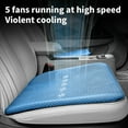 thumbnail image 4 of Car Ventilated Seat Cushion, Breathable Car Seat Pad, Cooling Gel Seat Cushion for Long Driving Comfort, Ergonomic Pressure Relief, Non-Slip, Washable, Soft Polyester Material, Gray Brown Beige Blue, 4 of 8