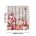 thumbnail image 3 of Uuiauoio Fall Bathroom Thickened Shower Curtain, Autumn Leaves Harvest Thanksgiving Farmhouse Bathroom Curtain Sets, Waterproof Cloth Punch-free Bathroom Partition Curtain, 3 of 6