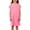 Pink, variant on HAOTAGS Girls Dresses 7-8 Minimalist,Comfort Short Sleeve Round Neck with Pocket Knee-Length Dress Purple