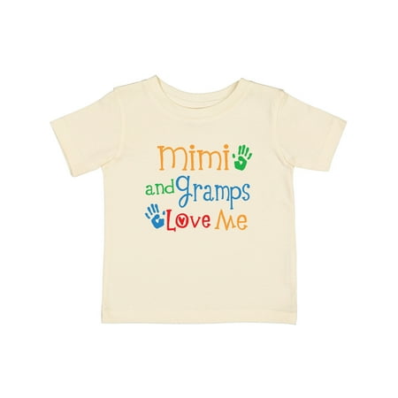 

Inktastic Mimi and Gramps Love Me Gift Baby Boy or Baby Girl T-Shirt