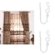 thumbnail image 2 of Gancho para cortina de ventana con forma de U de metal, 2 piezas Blanco, 2 of 9