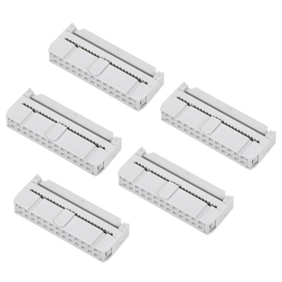 26P Dual Rows 2.54mm Pitch Transition Plug Socket for Flat Ribbon Cable, 15 Pack