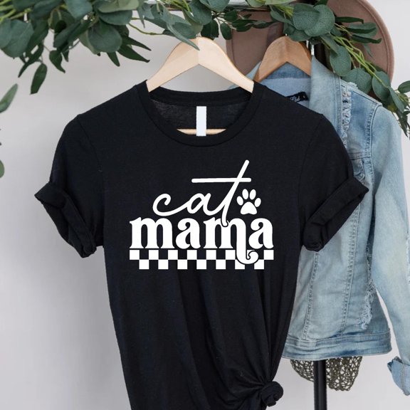 Cat Mama T-shirt – Cat Lover Tee – Funny Cat Mom Shirt – Pet Mama Gift – Cute Cat Mama Top – Cat Enthusiast Shirt – Unisex Cat Shirt