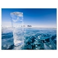 thumbnail image 2 of Blue Ice under Bright Sky - Landscape Artwork Canvas, 2 of 3