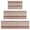 Brown Ethnic Stripe, variant on Brown Ethnic Stripe Pattern Kitchen Rugs Sets Of 3,Kitchen Runner Rugs Non Skid Washable,Decorative Kitchen Floor Mats for Kitchen,Sink,Laundry,17"x30" 17"x47" 17"x59"