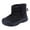 #02-Black, variant on Toddler Warm Lined Boots Kids Girls Boys Winter Non Snow Boots Outdoor Shoes (#02-Black,8.5)