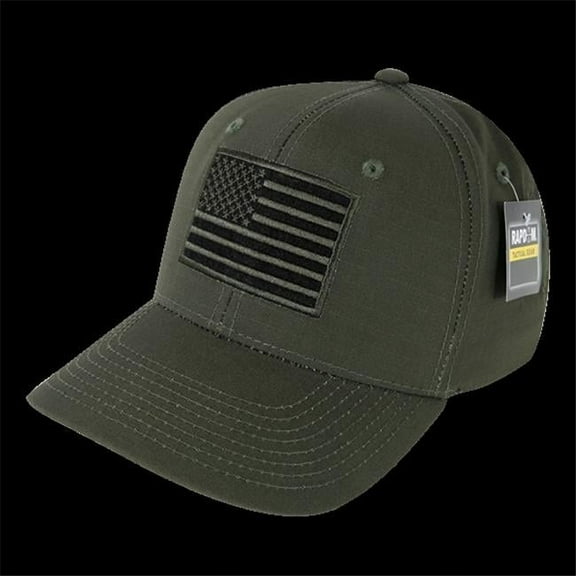 Rapid Dominance USA Graphic Ripstop Cap, Olive Drab - One Size
