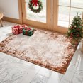 thumbnail image 4 of 2x3 Entryway Rug Bathroom Rugs for Front Door Bedroom Kitchen, Washable Vintage Print Carpet, Floor Mat with Non Slip Backing, 4 of 8