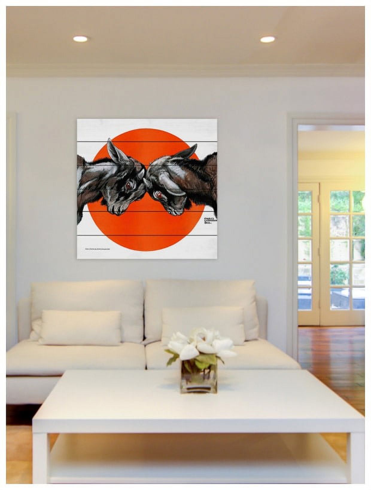 Marmont Hill "Encounter" Painting Print on White Wood