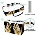 thumbnail image 4 of Pray Large Capacity Reinforced Oxford Cloth Storage Bin - Reusable, Foldable Picnic Baskets, Decorative Box, and Tote Bag, 4 of 7