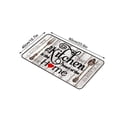 thumbnail image 3 of Retro Kitchen Mat, Jute Woven Floor Rug With Knife Fork Design, Anti-Slip Non-Woven Backing, For Kitchen Living Room Bedroom, 40x60cm, 3 of 3