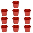 thumbnail image 2 of 10 PCS Plant Pots Black Plastic Plant Nursery Pots Multiple Sizes Large Garden Flower Pot Container For Succulents Cuttings, 2 of 6