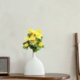 thumbnail image 2 of Artificial Azalea Bouquet, Each Bouquet Contains 7 Stems, Lifelike Plastic Flowers, Handheld Floral Arrangement, Suitable For Weddings, Bridesmaids, Home Decor, And Table Centerpieces, 2 of 5