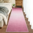 thumbnail image 2 of HOMERRY Runner Rug Non Slip Bathroom Rugs Washable Modern Abstract Rug Stain Resistant Entryway Rugs Indoor Rug 2' x 6' Pink, 2 of 5