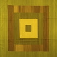 thumbnail image 1 of Ahgly Company Indoor Square Abstract Yellow Contemporary Area Rugs, 6' Square, 1 of 4