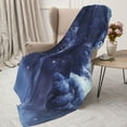 thumbnail image 4 of Throw Blanket for Couch Sofa and Bed, Snow Mountain Gorilla Super Soft Plush Throw Blanket, Fuzzy Cuteness Comfy Warm Washable Flannel Blanket & Throws for All Season 80"x60", 4 of 7