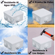 thumbnail image 4 of Caja Estanca Ip55 Conexiones Exterior Cctv 8.5 x 8.5 x 5 cm 14 pcs , Blanco, 4 of 5