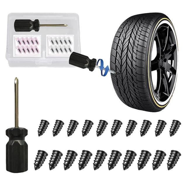 Kit de reparación de neumáticos GradCap GCTRK10S10L para automóviles, motocicletas y bicicletas