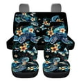 thumbnail image 6 of Jeiento Sea Turtle Car Seat Covers Full Set for Women Men 4 Pcs Floral Bucket Seat Covers Back Seat Protector Elastic Car Seat Covers Decor Interior Auto Accessory Universal Fit for SUV Van Truck, 6 of 7