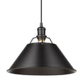 thumbnail image 2 of Yep by Golden Lighting Orwell 1-light 14in Pendant in Matte Black, 2 of 2