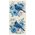 thumbnail image 2 of Blue Bird Floral Design Banner Background Backdrop Party Decorations Photography Props Garden Party Spring Celebration Home Decor, 2 of 8