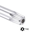 thumbnail image 3 of Uxcell T40 Anti Tamper Proof Torx Star Key Bit Wrench, L-Shape 7 inch Long Arm, CR-V Steel, 3 of 5