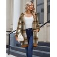 thumbnail image 4 of Zeagoo Women's Zip Up Hoodies Long Sleeve Long Tunic Sweatshirts Oversized Fleece Casual Fall Jacket Coat with Pocket, 4 of 6