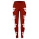 thumbnail image 3 of MKLEKYY Leggings push up para mujer, leggings de entrenamiento a la moda para mujer, leggings con estampado navideño de bloques de color, leggings suaves y elásticos., 3 of 3