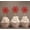 Red, variant on Darling Souvenir, Christmas Celebration Snowflake Winter Cupcake Toppers, Wedding Dessert Decorations - Pack Of 20
