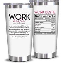 NewEleven Work Bestie Tumbler – Funny Coworker Gift for Women, Work Friends