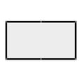 thumbnail image 3 of pitrice 1pc Portable Foldable Non-crease White Projector Curtain Projection Screen 16:9 (60inch), 3 of 7