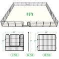 thumbnail image 5 of Jhsomdr Metal Garden Fence 85Ft(L) x 24in(H) 32 Panels Wire Animal Barrier Fence with Gate Outdoor Decorative Fence No Dig Fencing for Yard Patio, 5 of 11