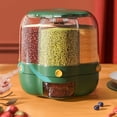 thumbnail image 1 of Grains Separate Storage Box,Grains Separate Storage Box Rotating Rice Bucket Grain Rotating Storage Tank Seamless Integration, 1 of 7