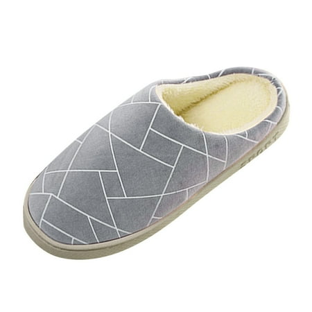 

Qufokar Winter Slippers For Men Slippers For Men Men Slippers Autumn And Winter Fashion And Comfortable Home Indoor Warm Thick Bottom Soft Non Slip