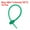 Green, variant on 15 Pack Reusable Silicone Ties, 7 Inch Cable Ties, Bread Ties Light Green