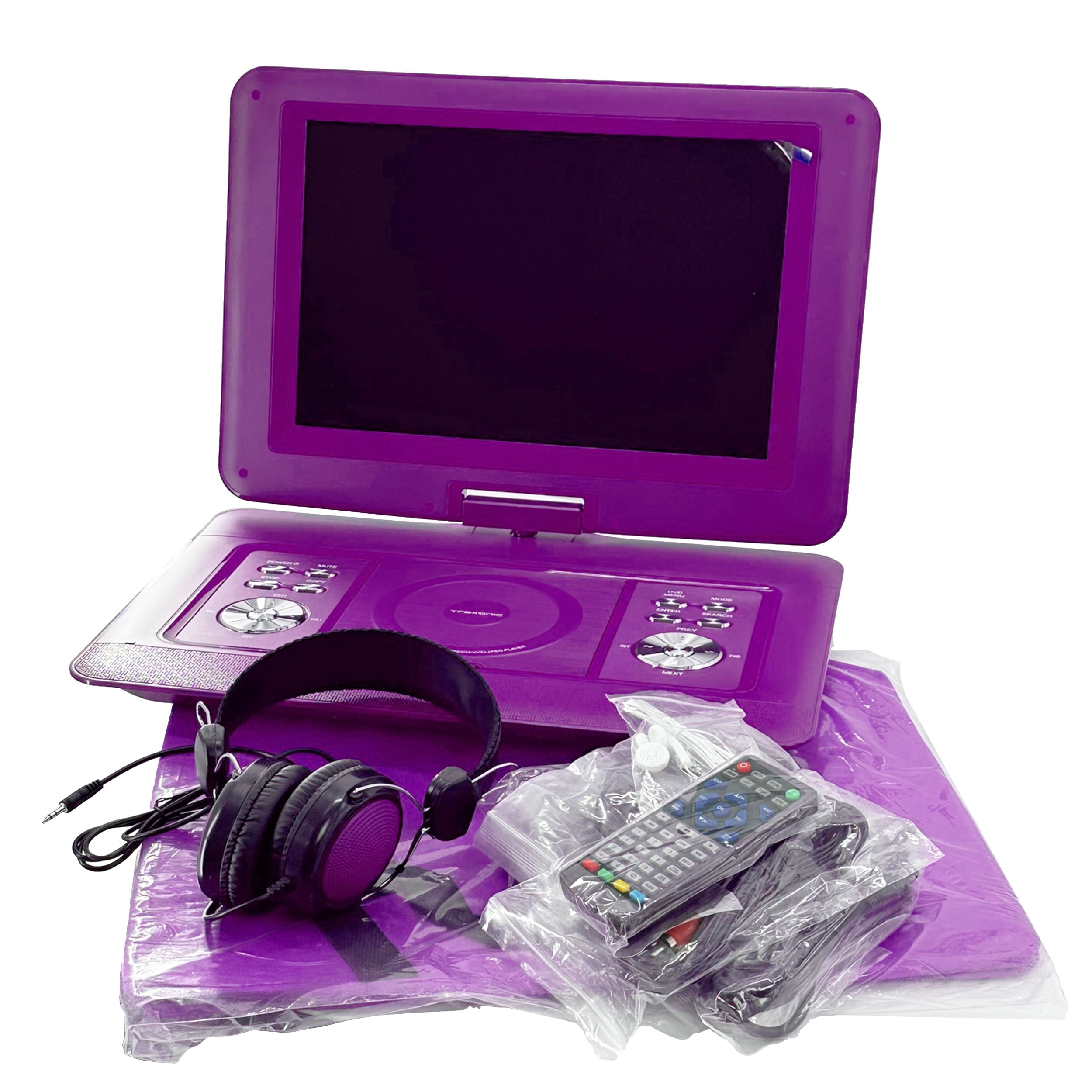 Pre-Owned Trexonic 14.1 Inch Portable DVD Player with TV in Blue