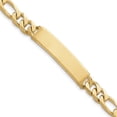 thumbnail image 3 of Finest Gold 14K Yellow Gold Figaro ID Bracelet, 3 of 3