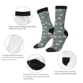 thumbnail image 3 of Bingfone Compression Socks for Women and Men Long Socks for Running Athletic Cycling Nurse- Hedgehogs and Flowers, 3 of 6