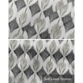 thumbnail image 6 of Classic Geometric Grey Linen Curtain Valance for Bedroom/Bathroom/Kitchen/Office/Living/Dining Room Window,Traditional Historical Art Rod Pocket Topper Decorative Cafe Drapes Panel 60"x18", 6 of 6