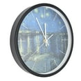 thumbnail image 4 of Domqga LED Night Light Wall Clock Sound Control Wall Clock Metal Black Round Wall Clock For Living Room,Night Light Wall Clock, 4 of 8