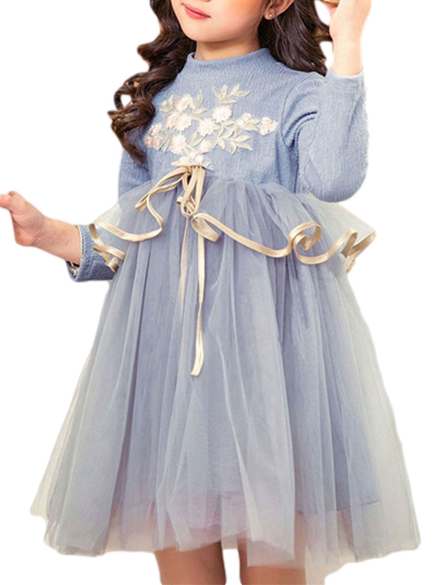 long gauze skirt waist princess dress