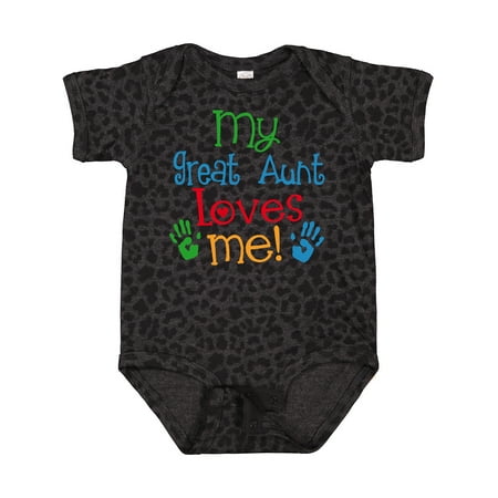

Inktastic My Great Aunt Loves Me Gift Baby Boy or Baby Girl Bodysuit